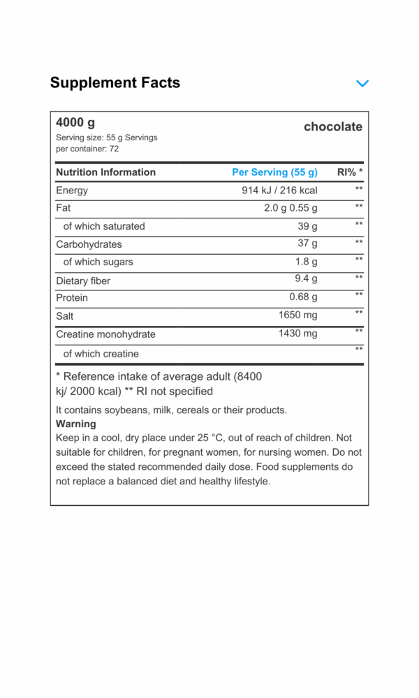 BIOTECH USA MUSCLE MASS 4KG – Image 2