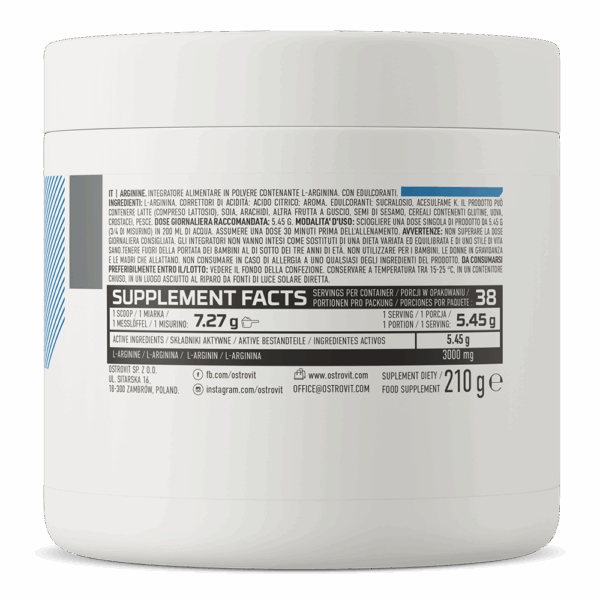 OstroVit Arginine 210 g lemon – Image 2