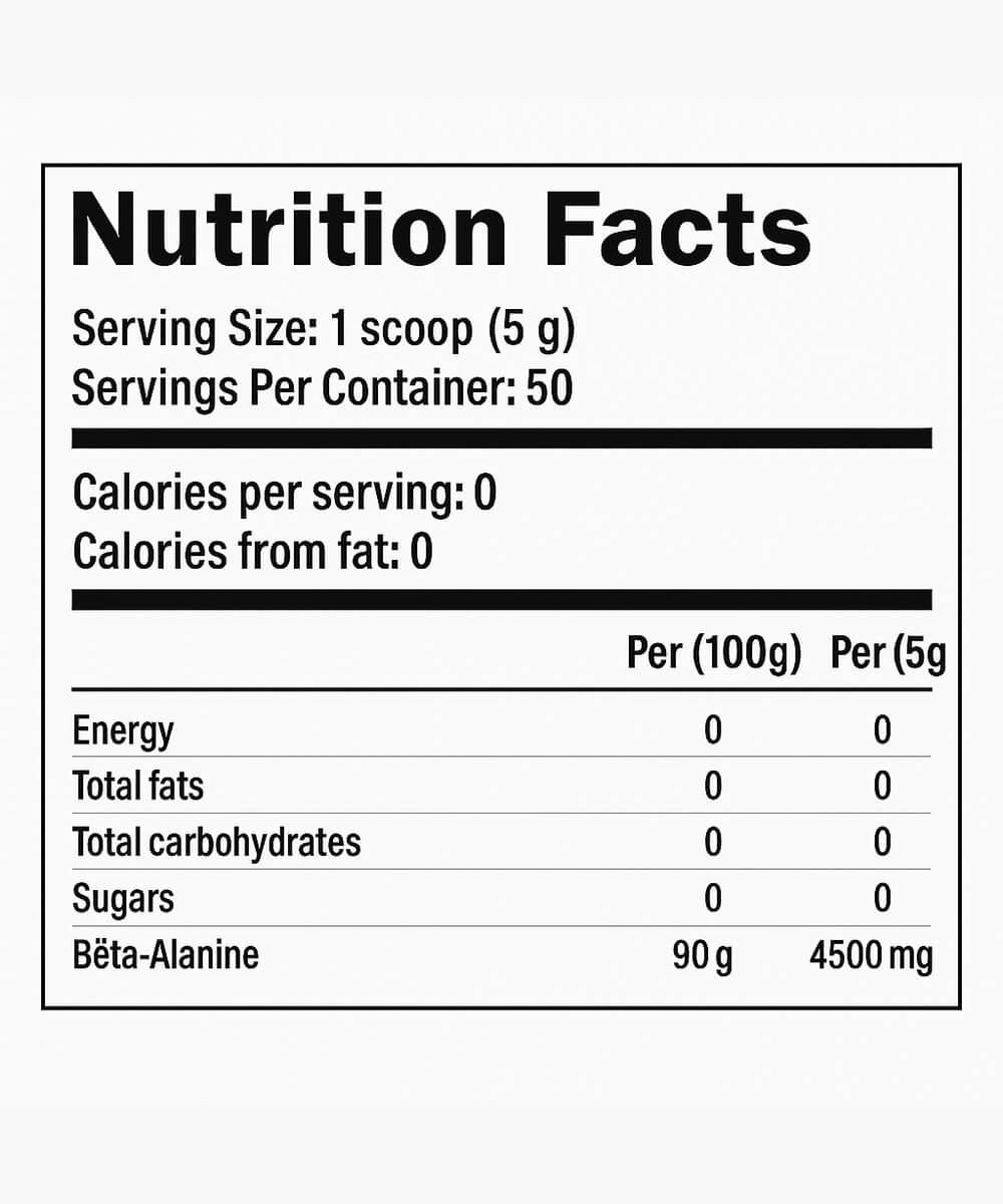 Power Beta Alanine 4500 - American Wolf | 250g – Image 2